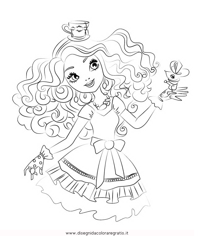 maddie hatter ever after high coloring pages - photo #32