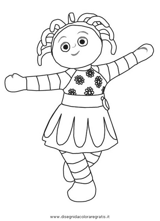 iggle piggle coloring pages - photo #10