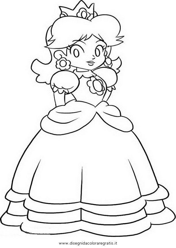 daisy mario coloring pages - photo #2