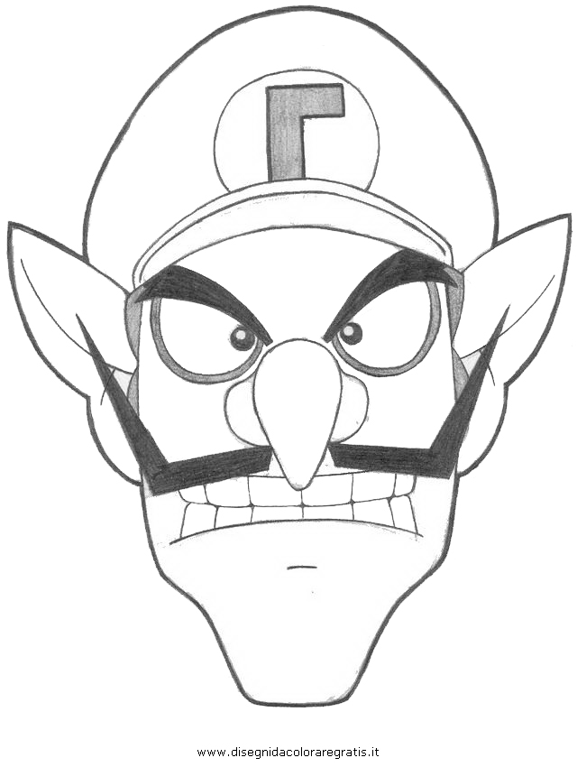 wario and waluigi coloring pages - photo #18