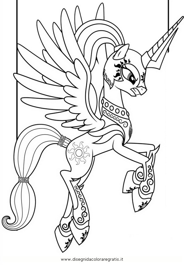 unicorn coloring pages celestia - photo #9
