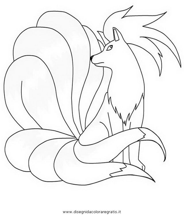 naruto coloring pages ninetales - photo #12