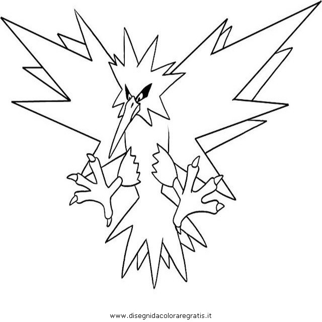 zapdos coloring pages - photo #1