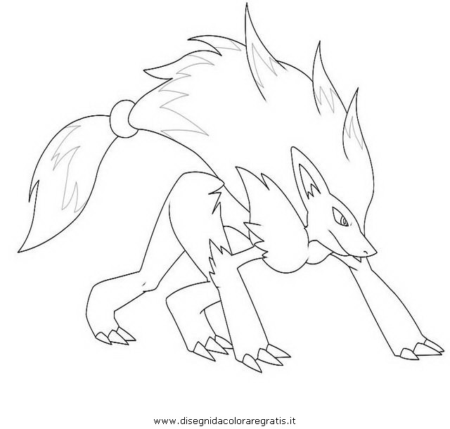 zoroark pokemon coloring pages - photo #11