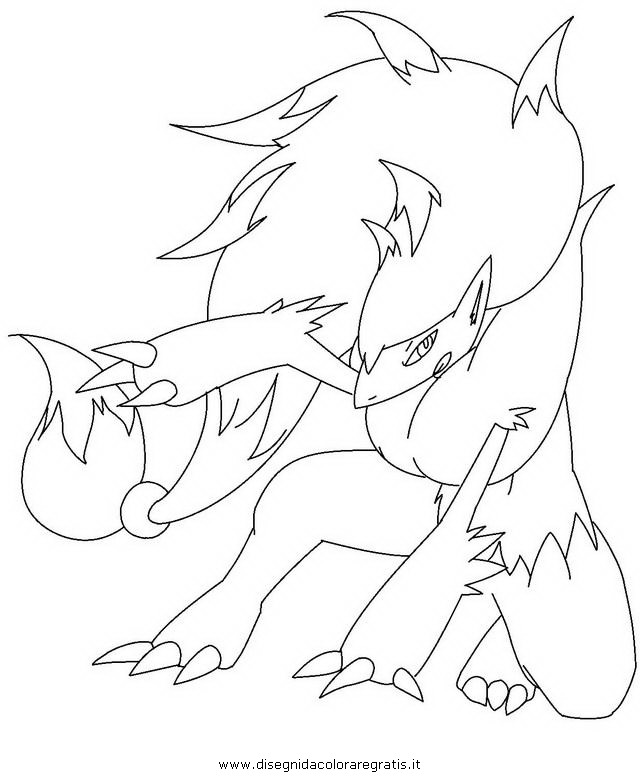 zoroark pokemon coloring pages - photo #3