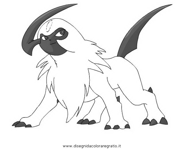 absol pokemon coloring pages - photo #24
