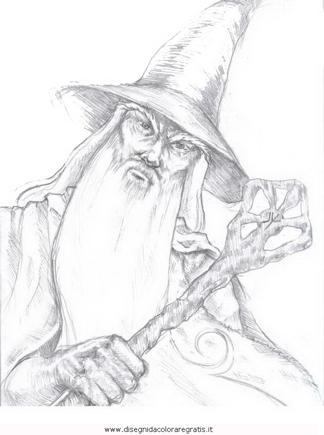 gandalf the gray coloring pages - photo #4
