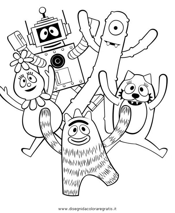 yogabbagabba coloring pages - photo #34