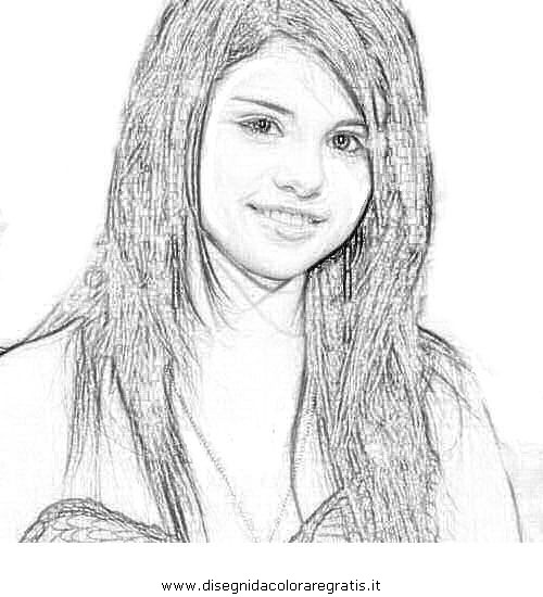 selena gomez coloring pages free