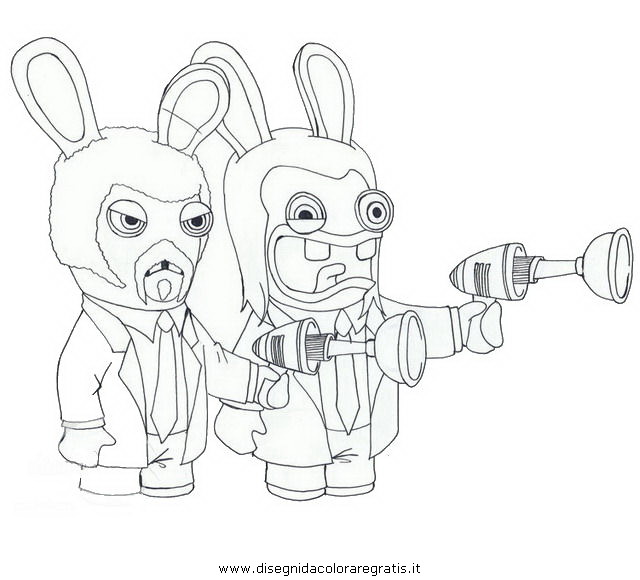 rabbid invasion coloring pages - photo #4