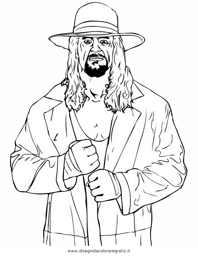 undertaker coloring pages print - photo #1