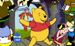 Winnie the Pooh giochi on line carriola