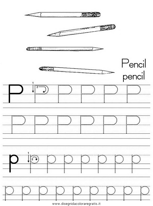 Disegno esercizi_scrittura_16 categoria alfabeto da colorare