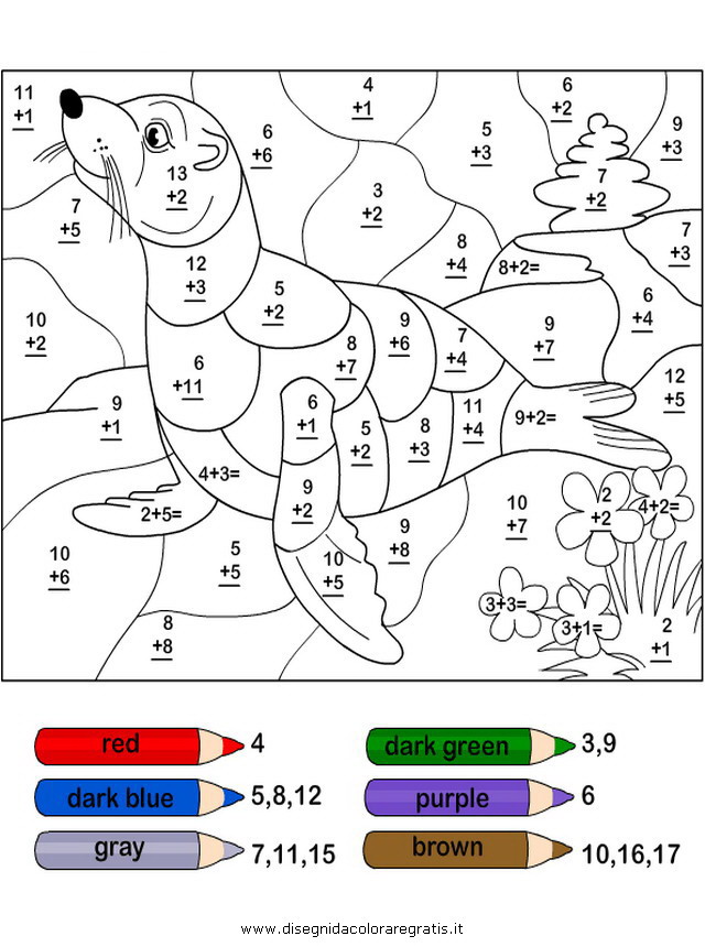 Disegno addizioni_39 categoria alfabeto da colorare