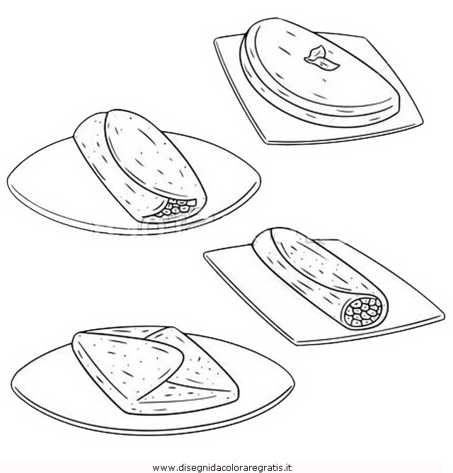 Omelet Coloring Pages Sketch Coloring Page