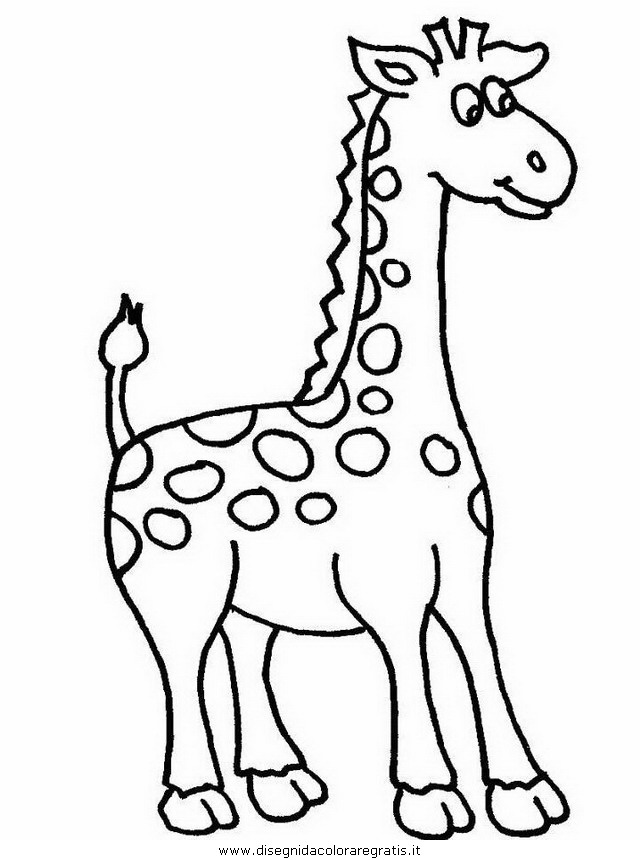 Disegno Giraffa 06 Animali Da Colorare