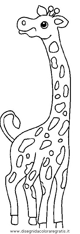 Disegno Giraffa 22 Animali Da Colorare