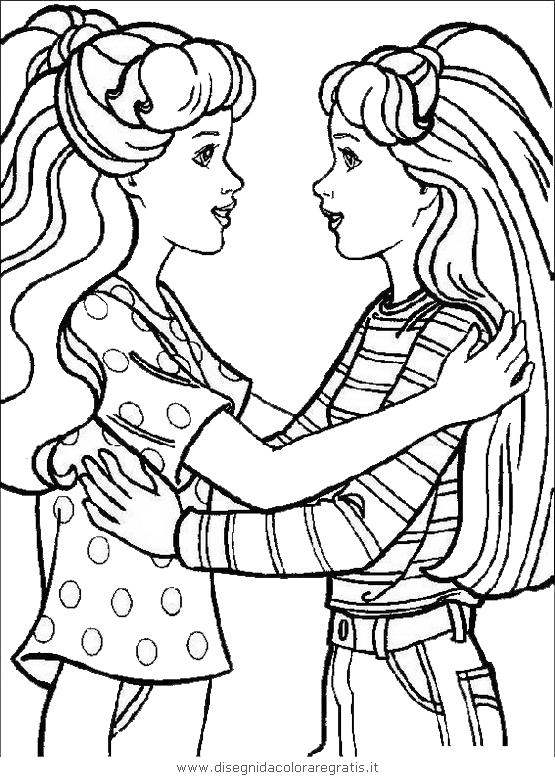 Disegno barbie_034: personaggio cartone animato da colorare