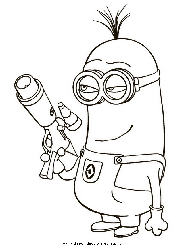 Disegno Cattivissimo Me Minion 6 Personaggio Cartone Animato Da Colorare