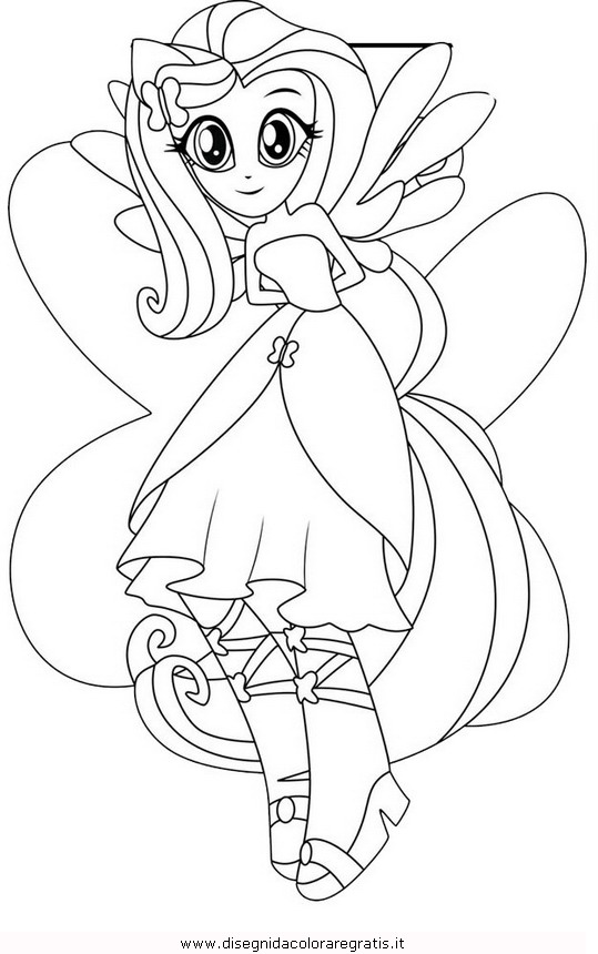 Disegno Equestria Girl 08 Personaggio Cartone Animato Da Colorare