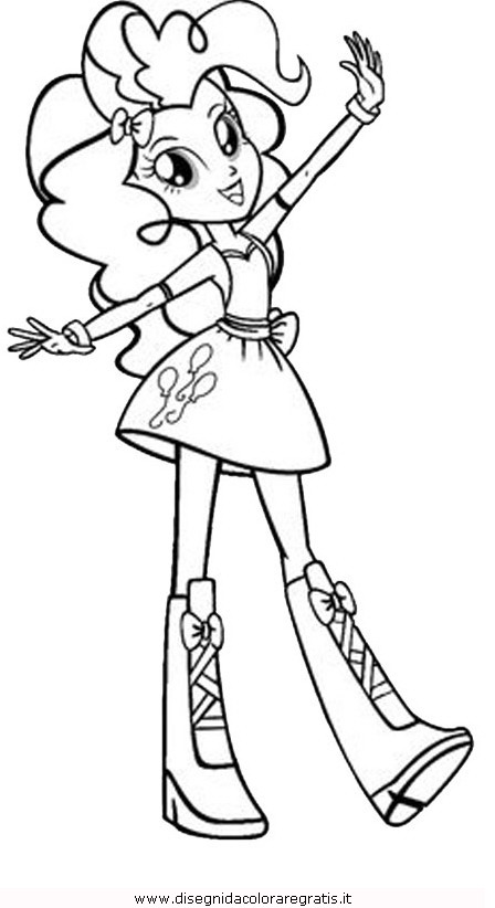 Disegno Equestria Girl 09 Personaggio Cartone Animato Da Colorare