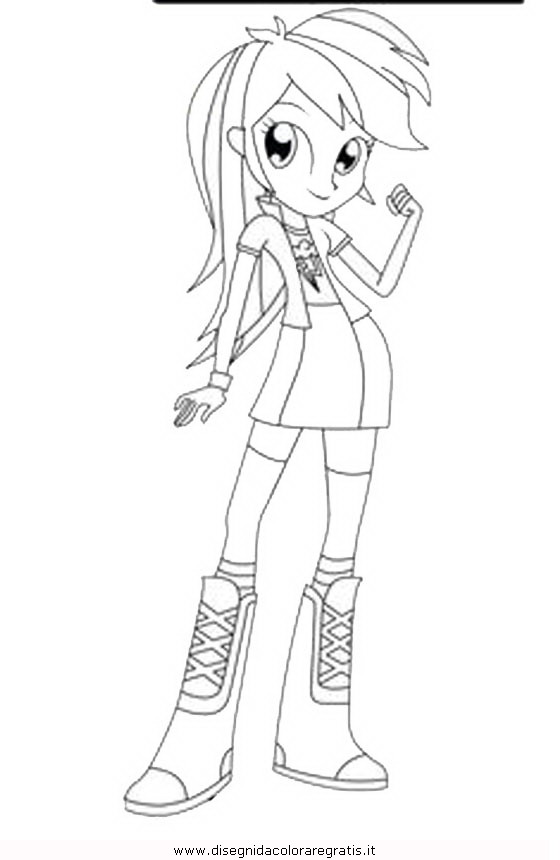 Disegno Equestria Girl 11 Personaggio Cartone Animato Da Colorare