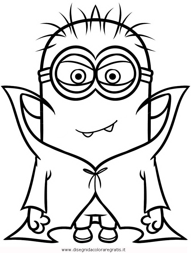 Disegno Minions Personaggio Cartone Animato Da Colorare