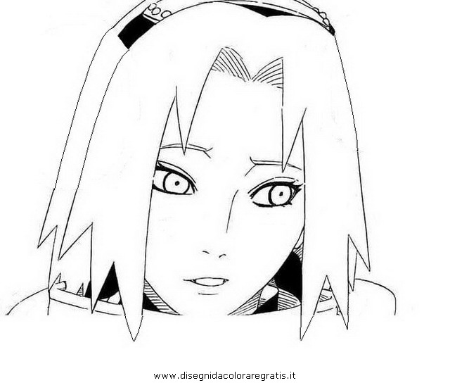 Disegno Naruto Sakura4 Personaggio Cartone Animato Da Colorare