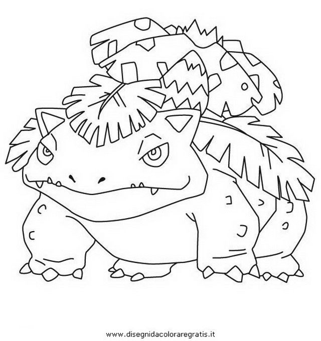 Disegno Florizarre3 Pokemon Personaggio Cartone Animato Da Colorare