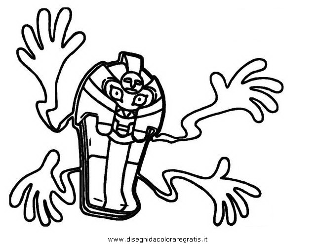 Disegno pokemon_Cofagrigus: personaggio cartone animato da colorare