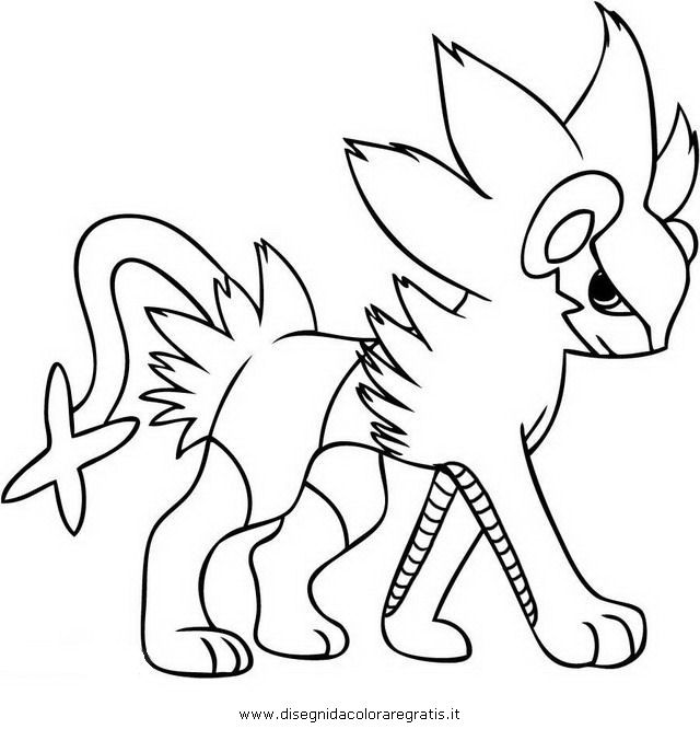 Luxray Coloring Pages Free Wallpapers Hd