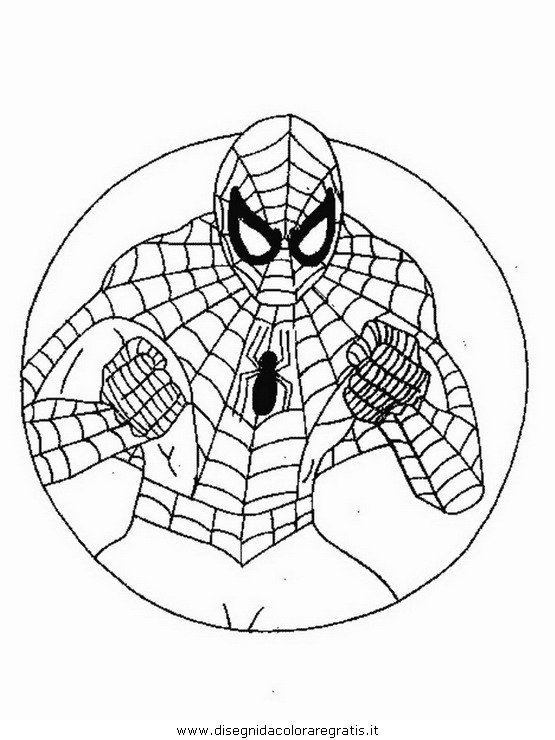 Disegno uomo_ragno_75: personaggio cartone animato da colorare