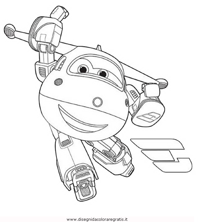 disegno superwings09 personaggio cartone animato da