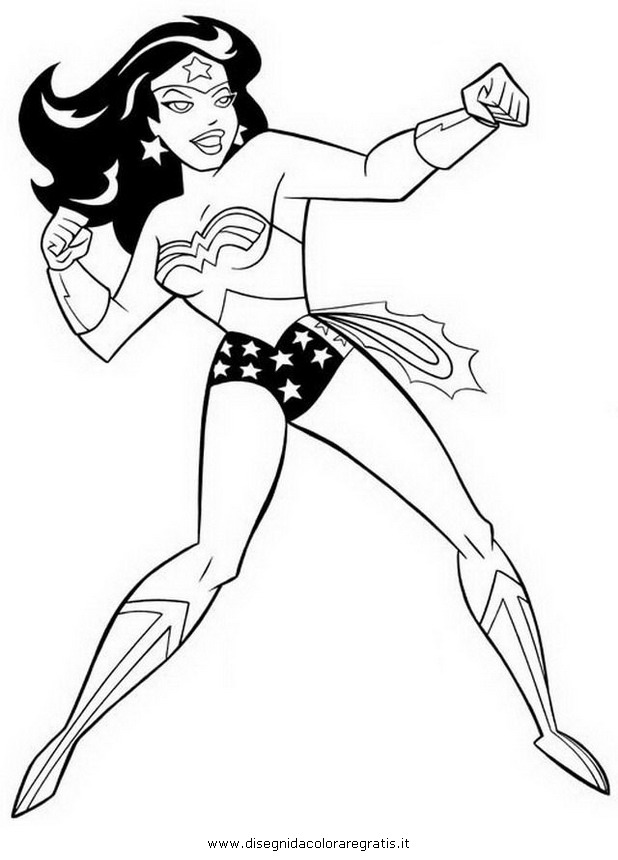 Disegno Wonderwoman12 Personaggio Cartone Animato Da Colorare