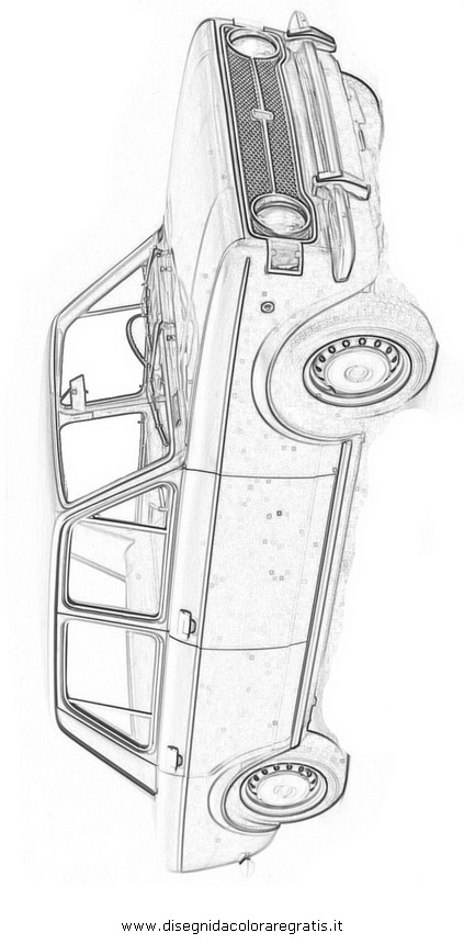 Disegno Fiat 128 categoria mezzi trasporto da colorare