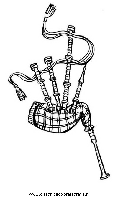 Zampognari Di Natale Disegni.Disegno Zampogna 04 Misti Da Colorare