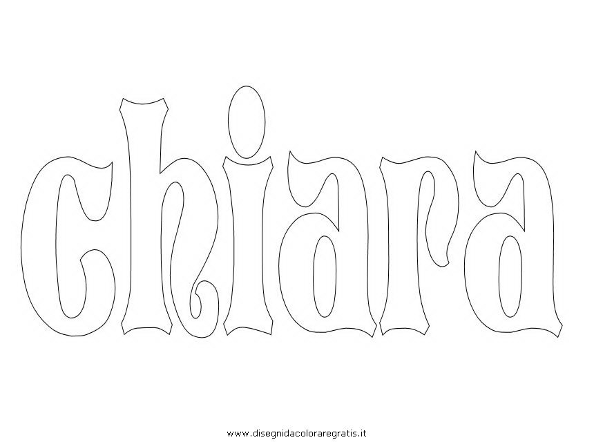 Disegno chiara03 misti da colorare