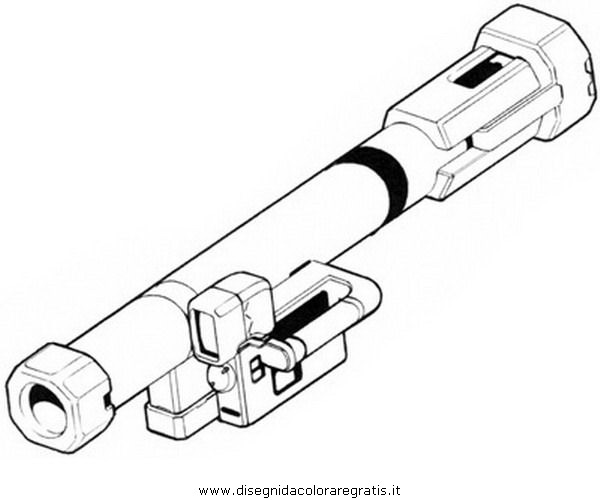 Disegno bazooka categoria misti da colorare