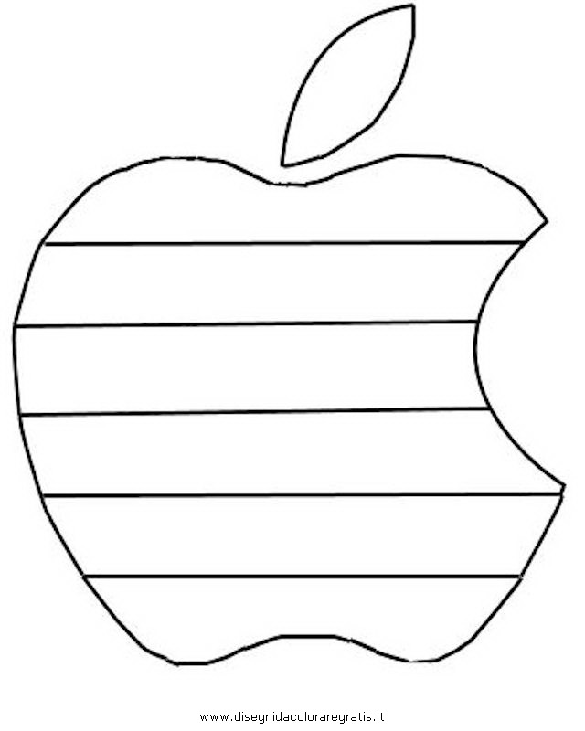 Download Disegno apple: misti da colorare