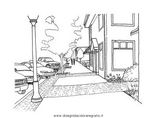 Disegno marciapiede_1 misti da colorare