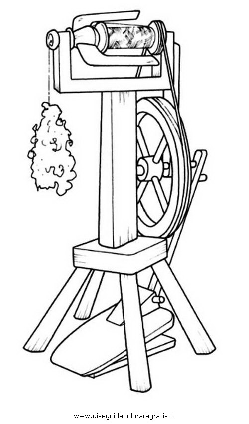 Disegno arcolaio misti da colorare