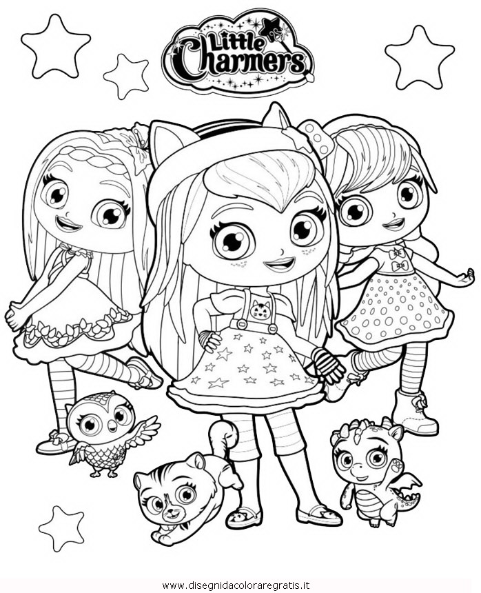 Little Charmers Coloring Pages