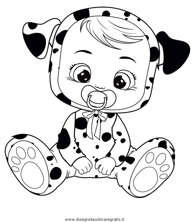 Baby Crying Coloring Pages