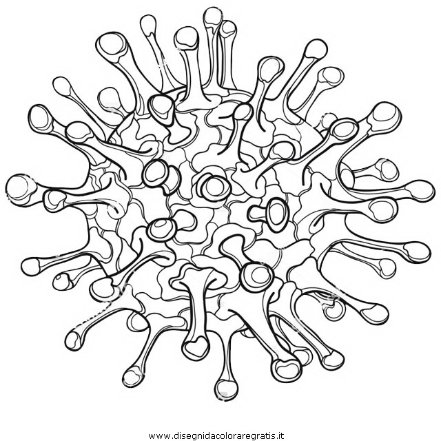 Disegno Coronavirus Misti Da Colorare