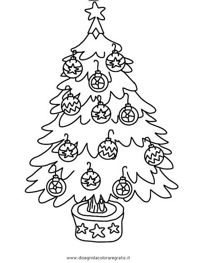 Disegno albero_natale_30 categoria natale da colorare