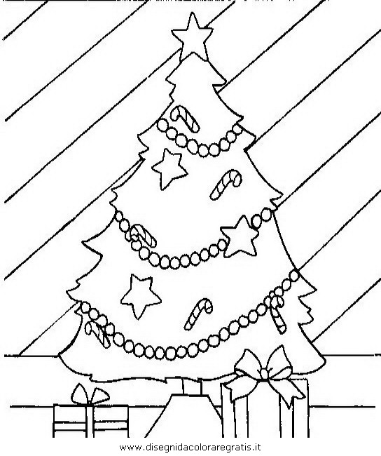 Albero Di Natale Con Regali Da Colorare.Disegno Albero Natale 57 Categoria Natale Da Colorare