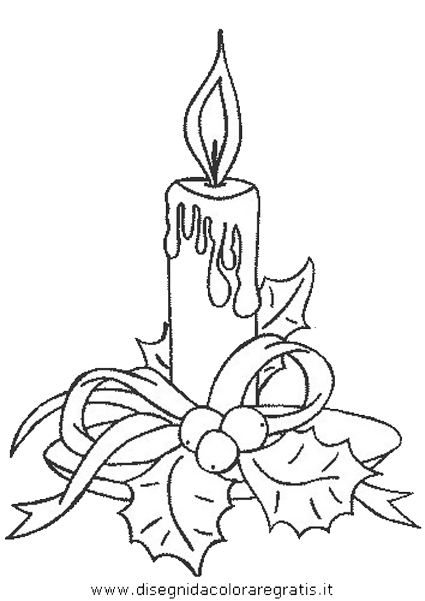 Disegni Candele Di Natale.Disegno Candela Candele 40 Categoria Natale Da Colorare