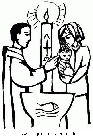 Disegno Battesimo 0 Categoria Religione Da Colorare