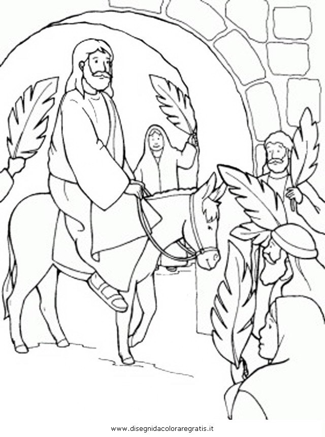 Disegno Gerusalemme Entrata Categoria Religione Da Colorare