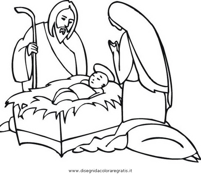 Disegno Presepe 12 Categoria Religione Da Colorare